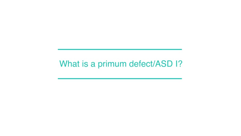 What is a primum defect/ASD I?