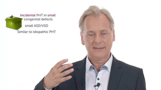 How does PHT happen in small congenital defects?