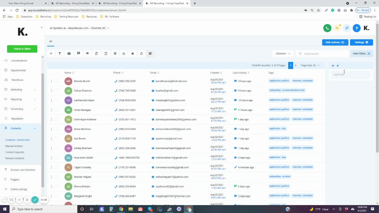 Contact Overview on Vimeo