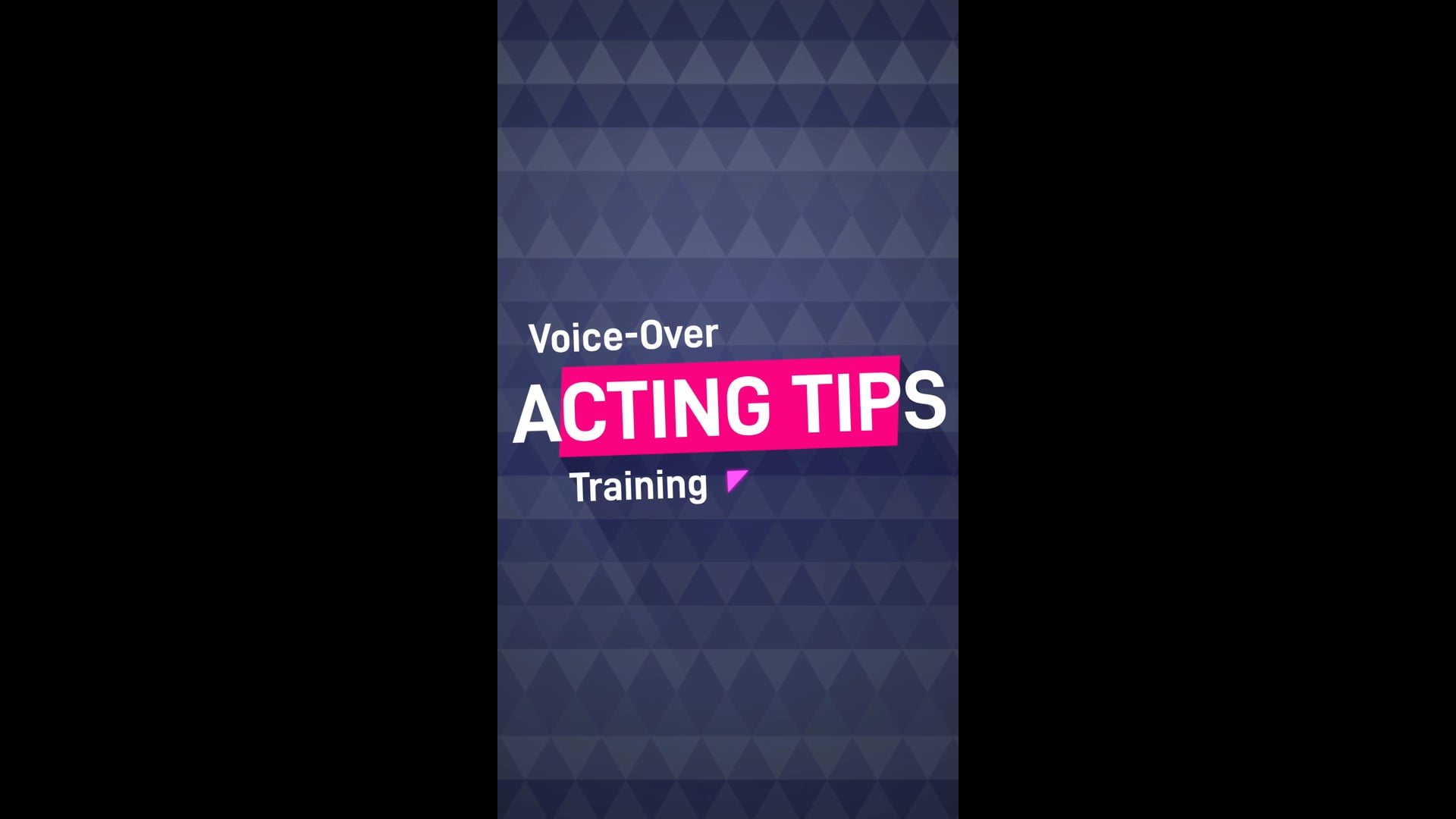 VO 3 Acting Tips