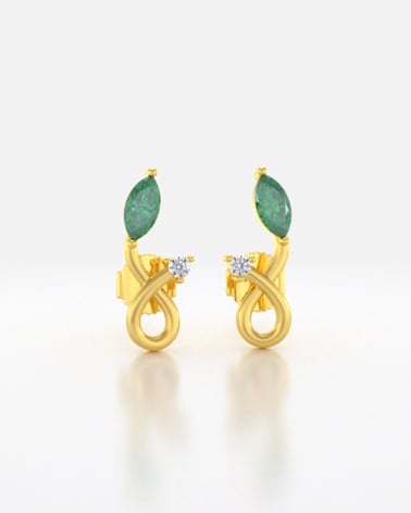 Video: Gold Sapphire Diamonds Earrings