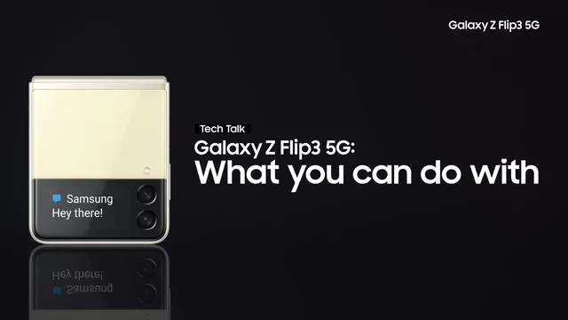 Infographic] Galaxy Z Flip3 5G: Unfold New Ways To Create, Capture