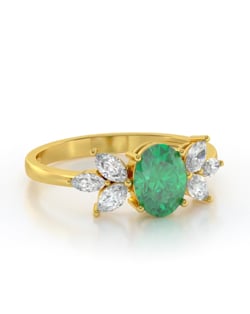 Video: Gold Tanzanite Diamonds Ring