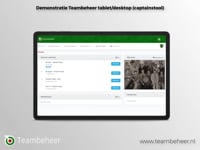 Demonstratie Teambeheer tablet/desktop (captainstool)