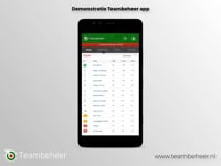 Demonstratie Teambeheer app