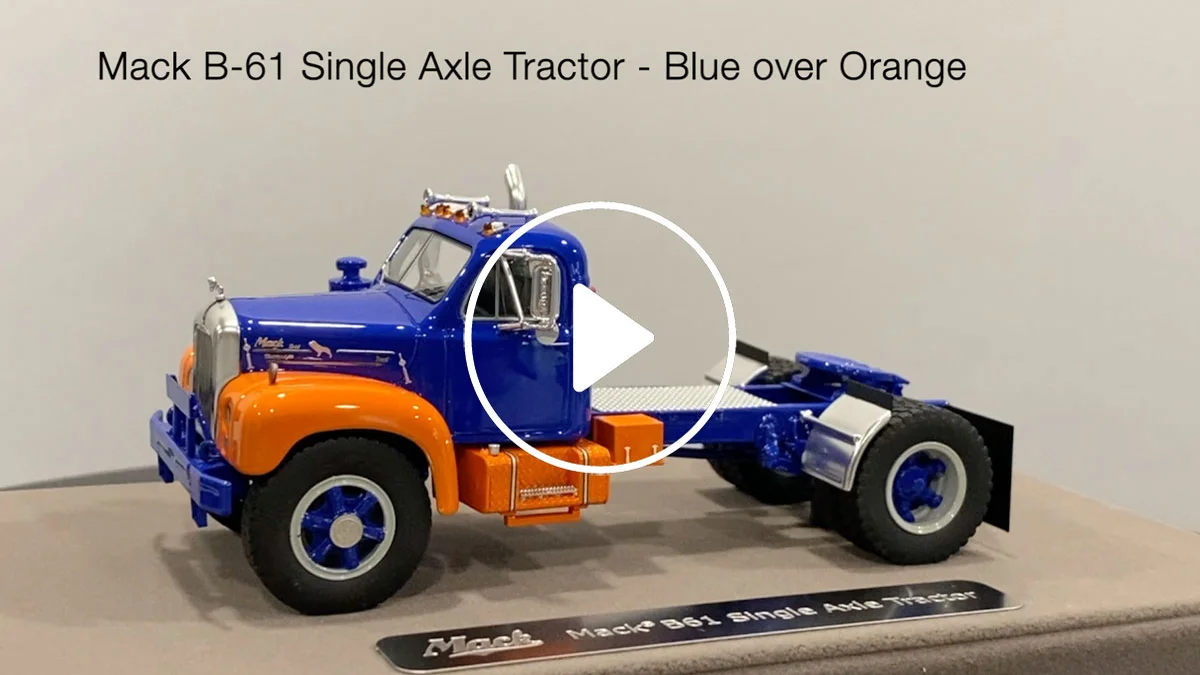 Fire Replicas Mack® B-61 Single Axle Tractor - Blue and Orange