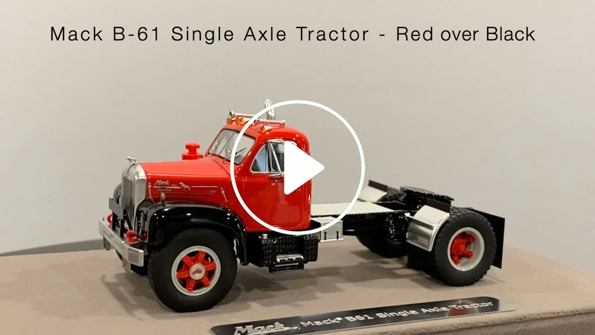 Fire Replicas Mack® B-61 Single Axle Tractor - Red over Black