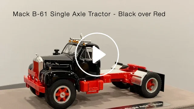Fire Replicas Mack® B-61 Single Axle Tractor Black Red Model