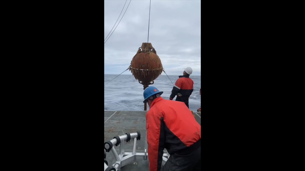 Recovery of a Global Station Papa Array subsurface mooring on Vimeo