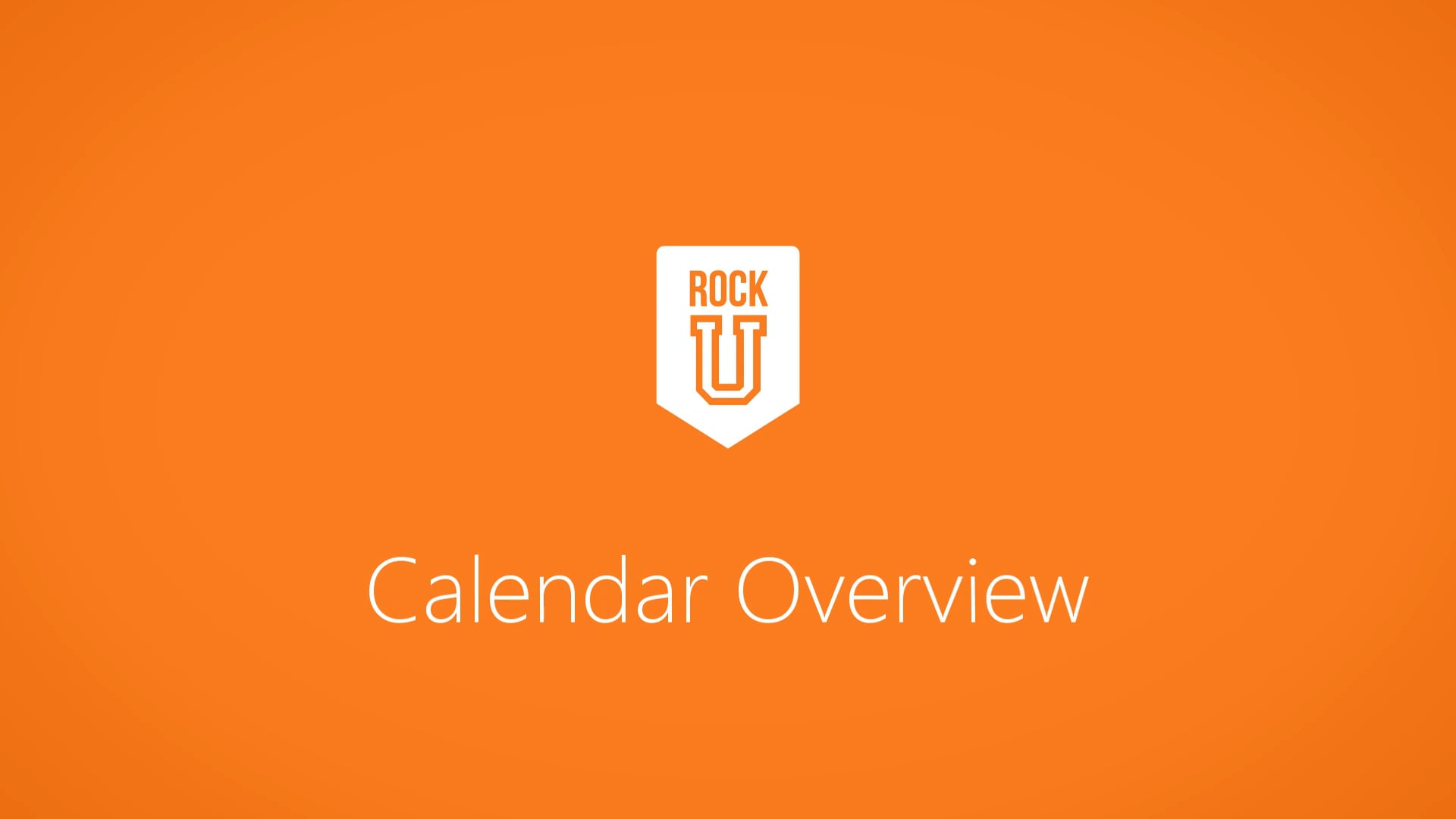 Calendar Overview