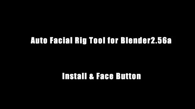 Description Auto Facial Rig Add On 1 Install And Face On Vimeo