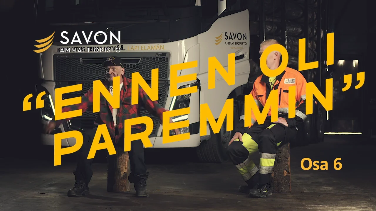 Savon ammattiopisto osa 6_6 kuljetus huolto tehokas puutavarakoulutus