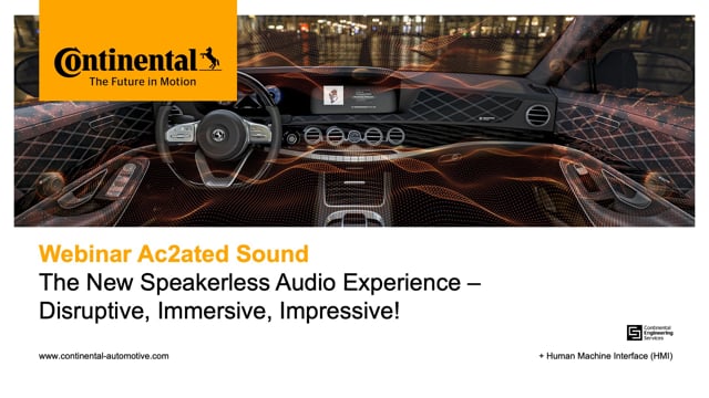 Reinventing the in-vehicle sound experience using actuators instead of loudspeakers