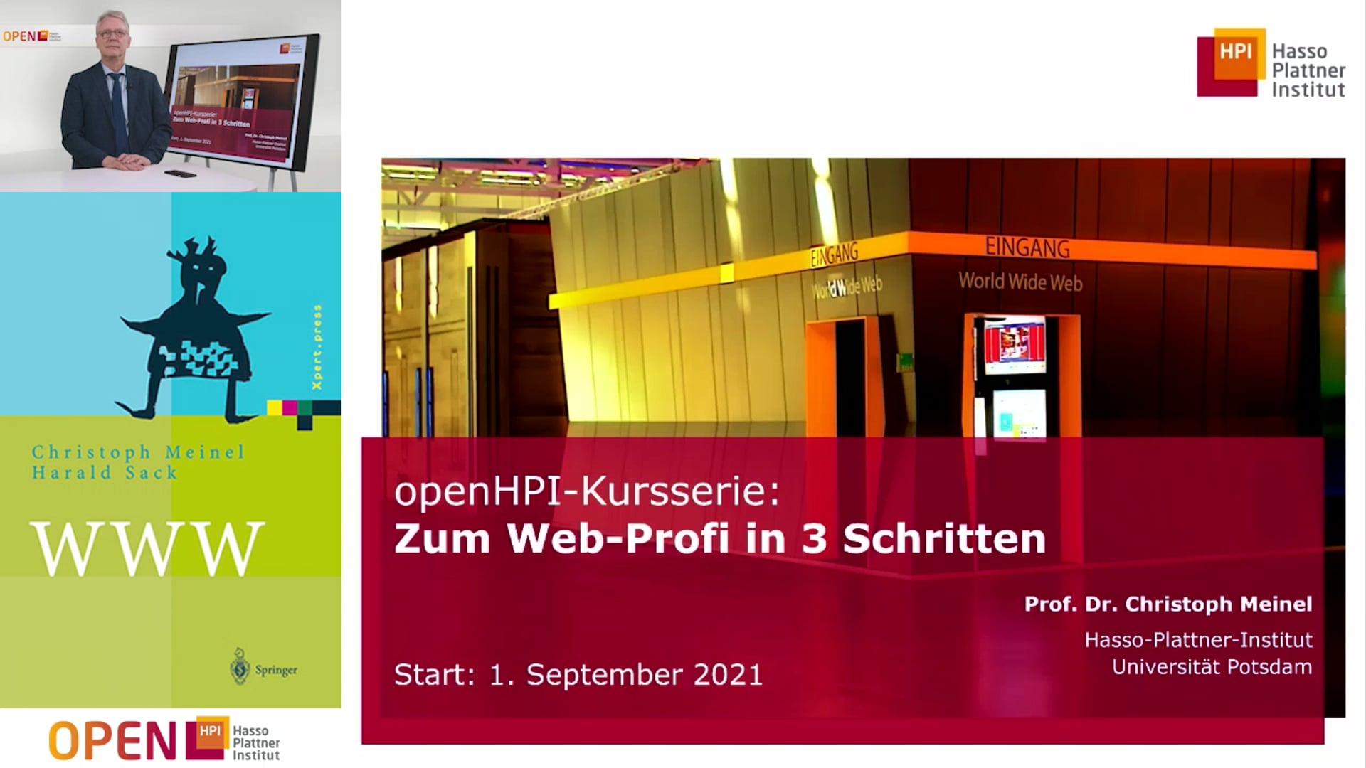 Vorstellung Kursserie "Zum Web-Profi in drei Schritten"