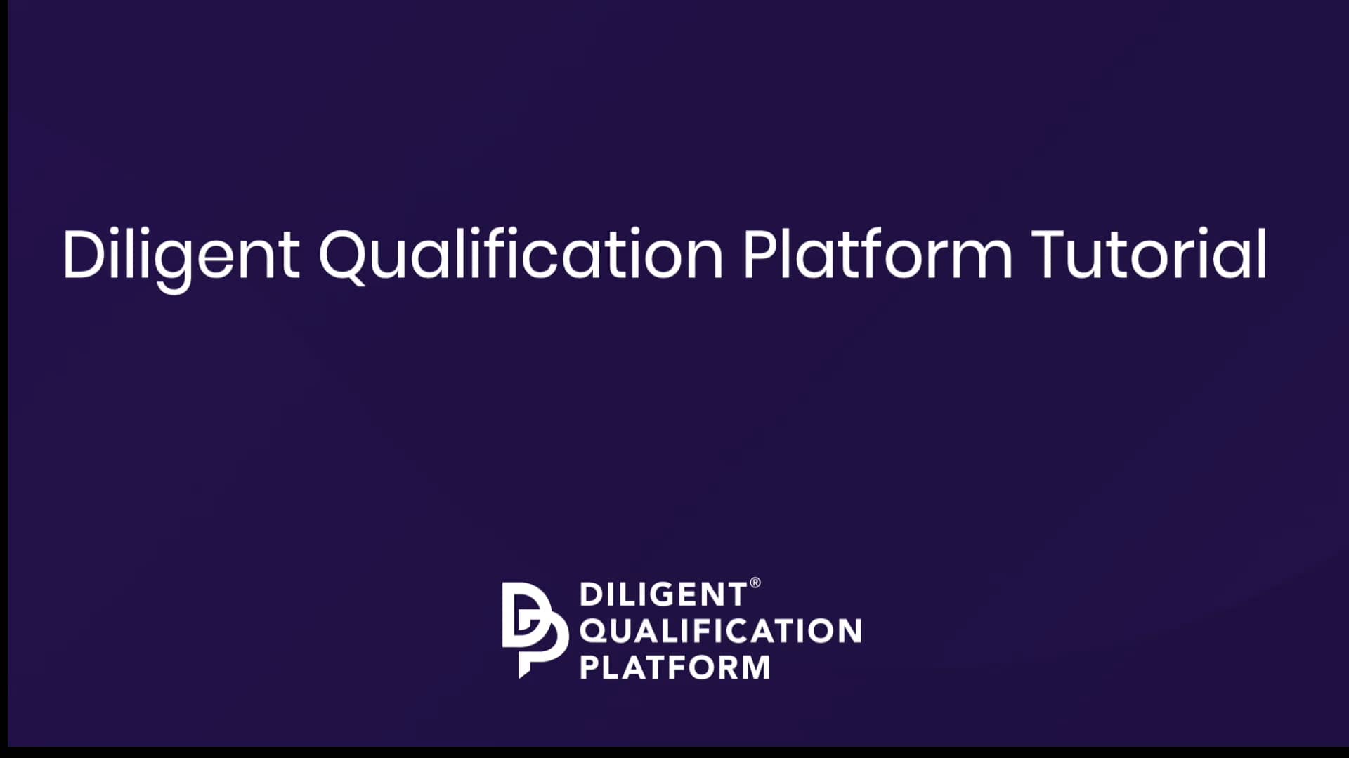 Full Demo for Trial Sponsors and CROs of the Diligent Qualification