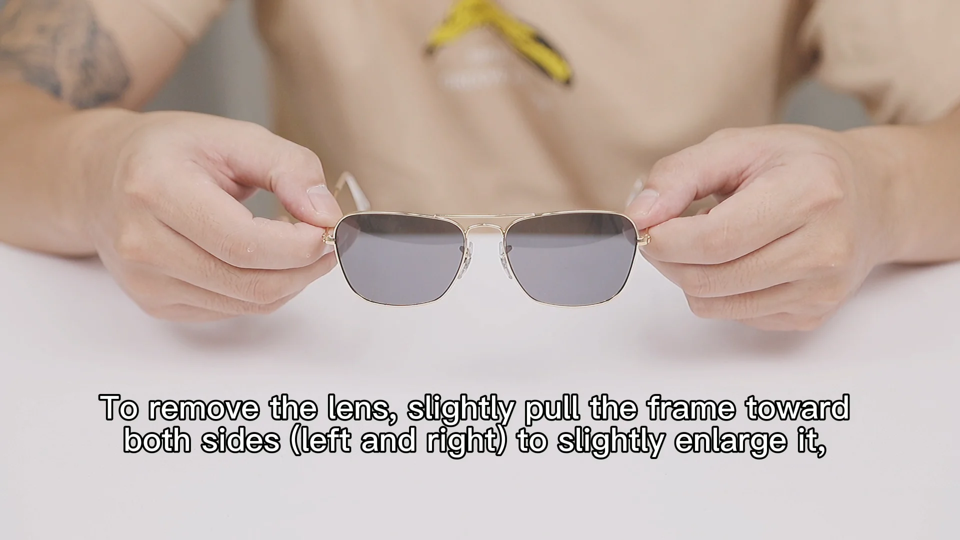 How to remove lenses cheap from sunglasses