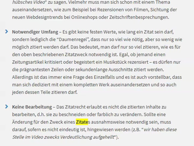Wann & wie darf ich Zitate verwenden?