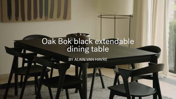 Ethnicraft bok online dining table black