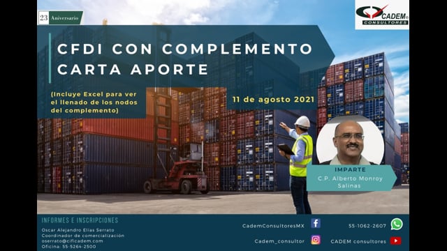 CFDI CON COMPLEMENTO CARTA PORTE 2021