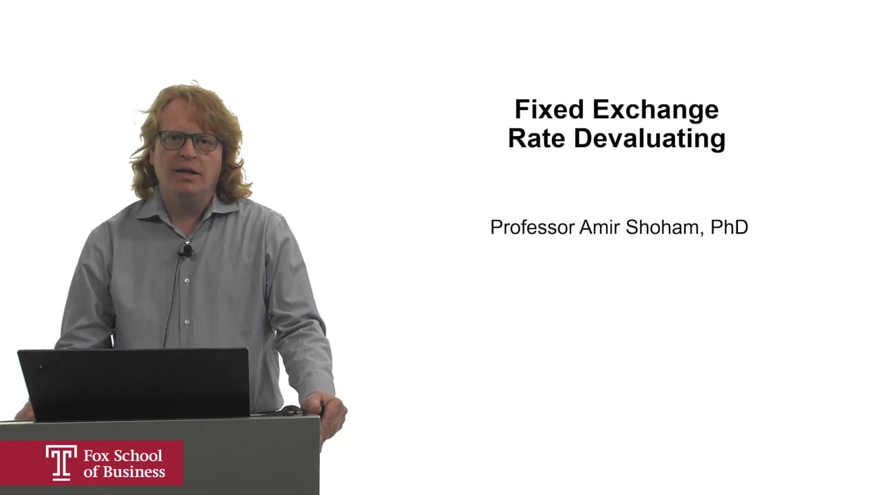 Fixed Exchange Rate Devaluating