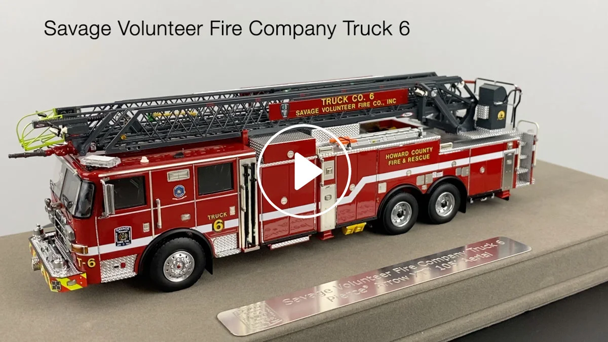 Fire Replicas Savage Volunteer Fire Company Truck Company 6 Aerial