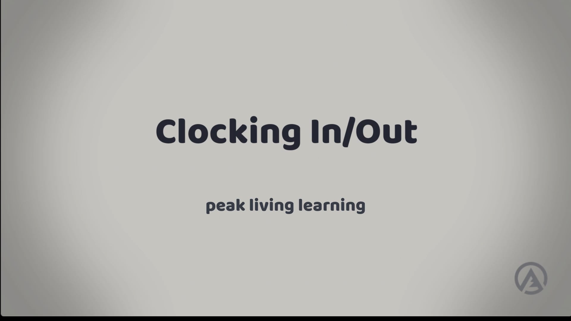 Clocking In / Out on Vimeo