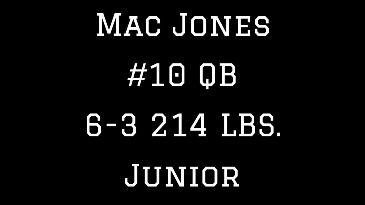 Mac Jones Highlights on Vimeo