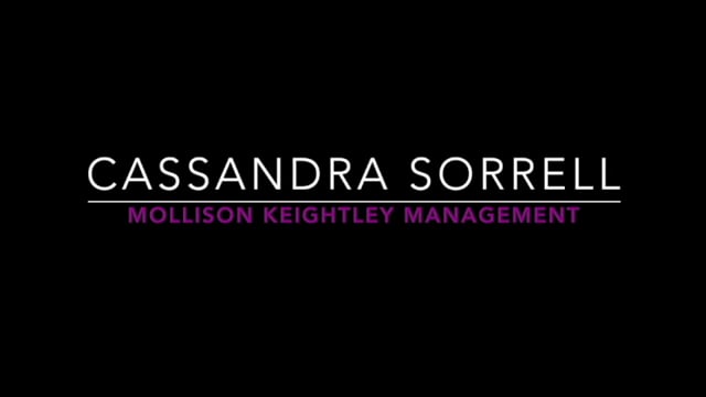 Showreel for Cassandra Sorrell