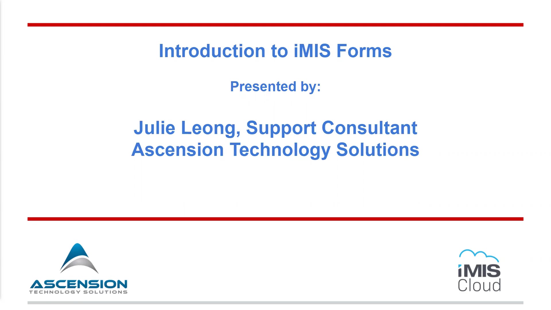 Introduction to iMIS Forms on Vimeo