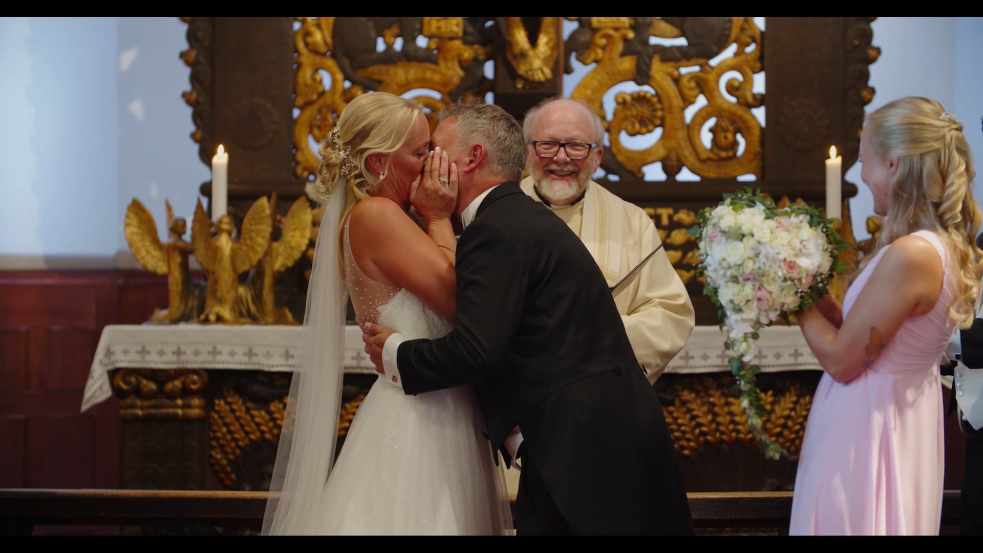 Anette + Eriks  vielse i Bryn kirke