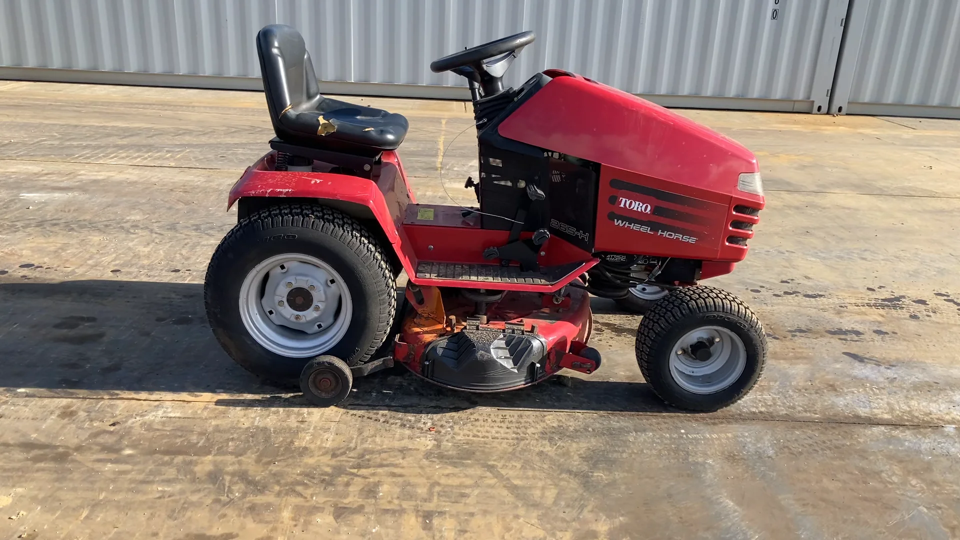 Toro wheel horse ride on 2024 mower