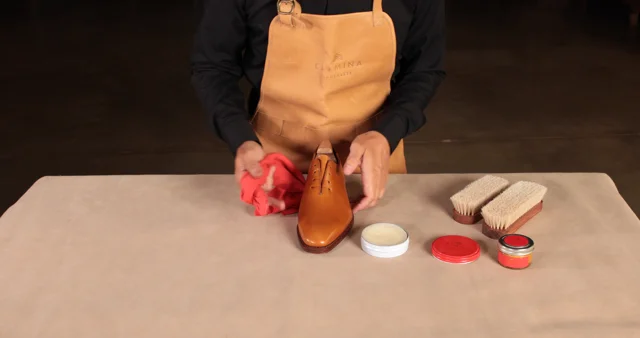 HOW TO CLEAN BOX CALF LEATHER SHOES · CARMINA SHOEMAKER 