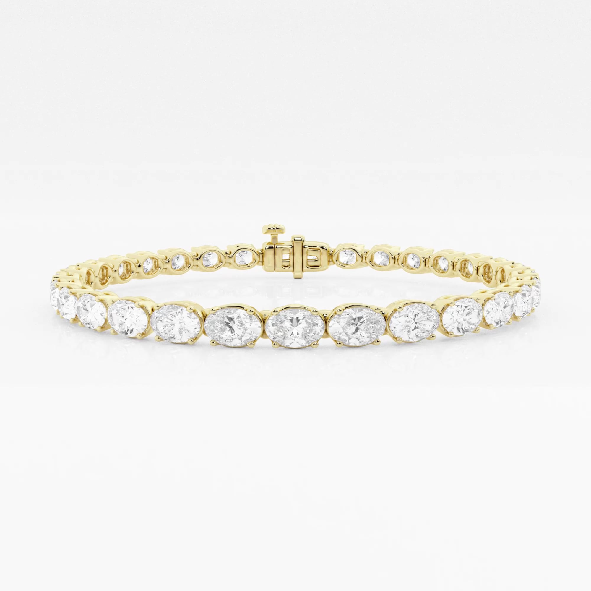 product video for 9 ctw Oval Lab Grown Diamond East-West Tennis Bracelet - 7 Inches