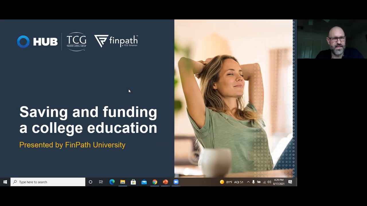 FinPath August Workshop - Paying for College - Help your kids get a fast start