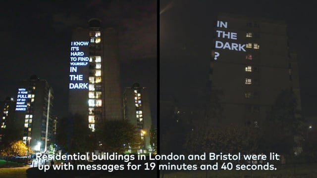 Mastercard Digital Inclusion Pop Up Projections