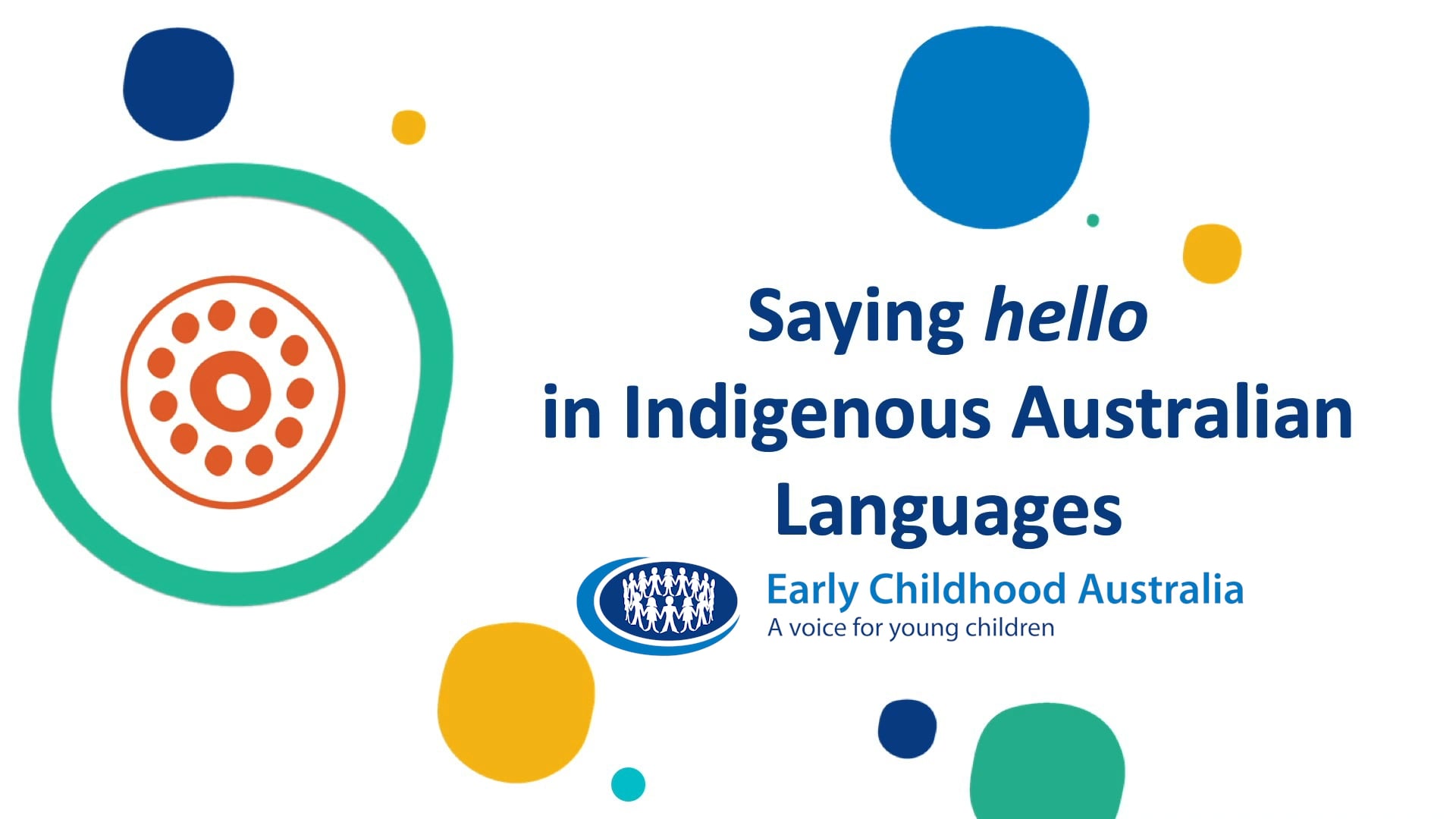 Saying hello in Indigenous Languages_ECA | Videos & Movies on Vimeo