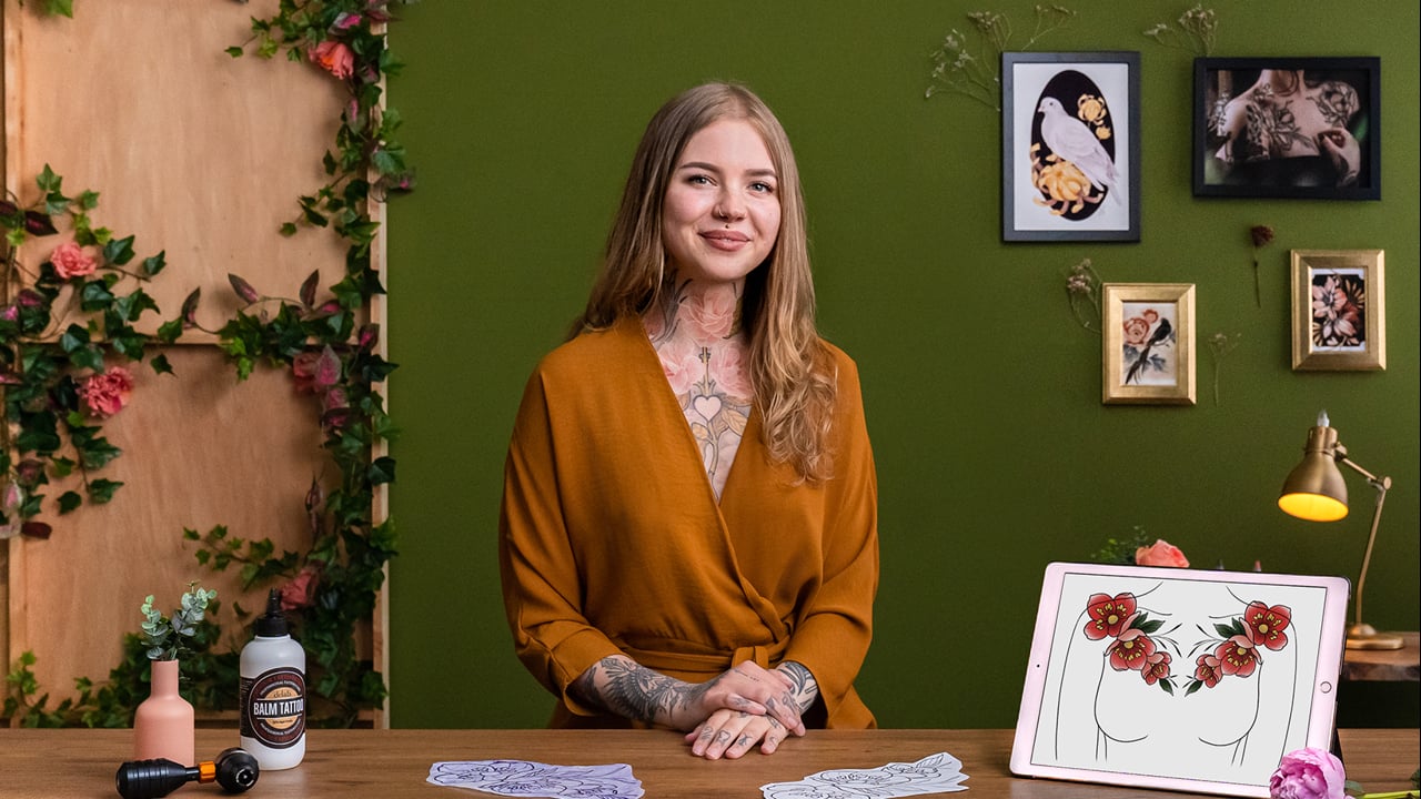 Lion Tattoo SVG-Schnittdatei Von Creative Fabrica Crafts · Creative Fabrica, image size:1280x720