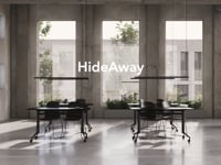 HideAway Pillar table with tiltable top, two legs thumbnail image 5