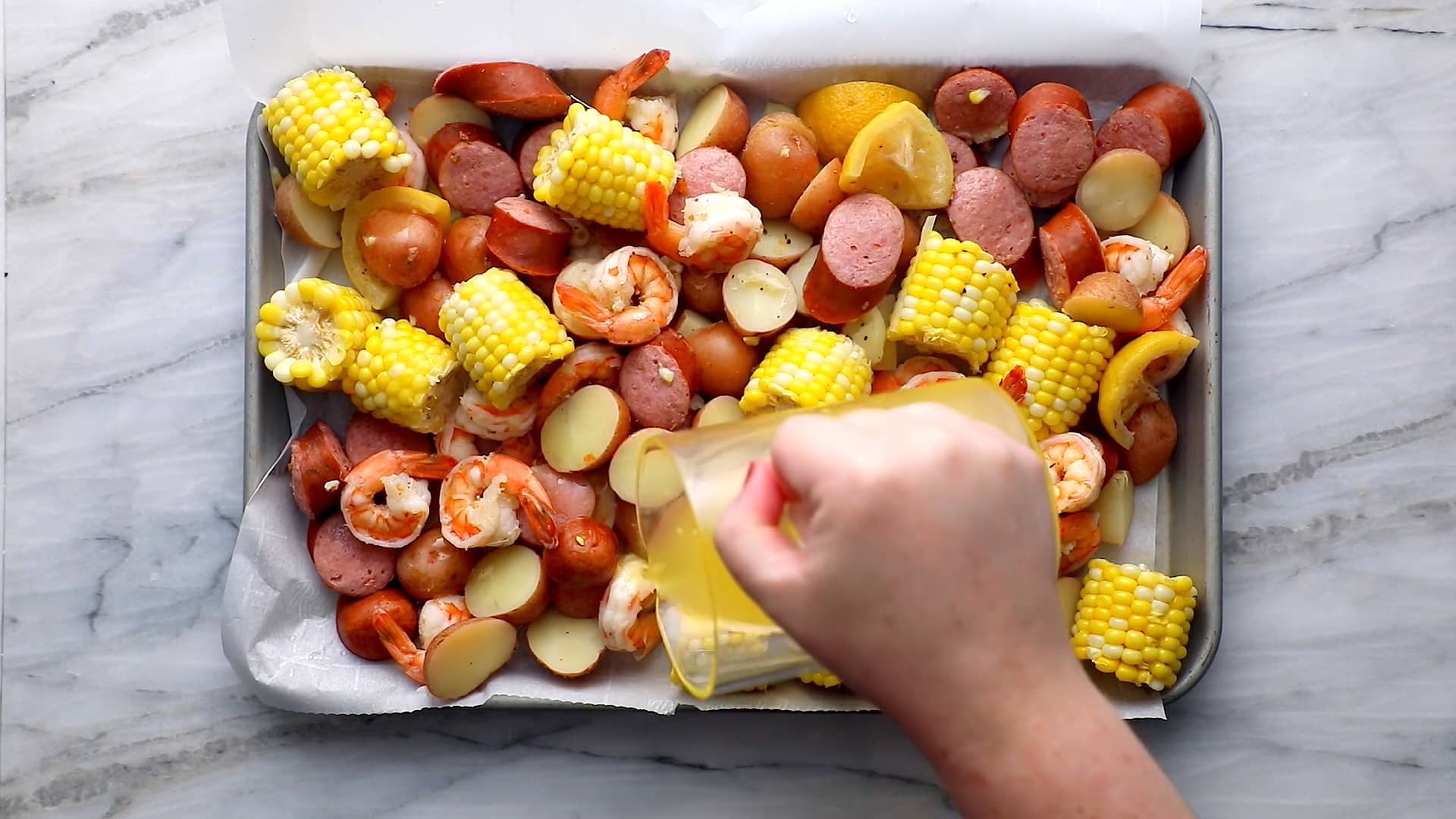 Garlic Butter Shrimp Boil Step 5 on Vimeo