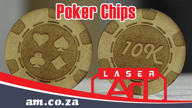 Create Double Side Laser Engraved Poker Chips by Supawood, How to Solve Double Side Alignment Issue