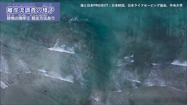 【実験動画】離岸流調査の様子_砂地の海岸②_0819