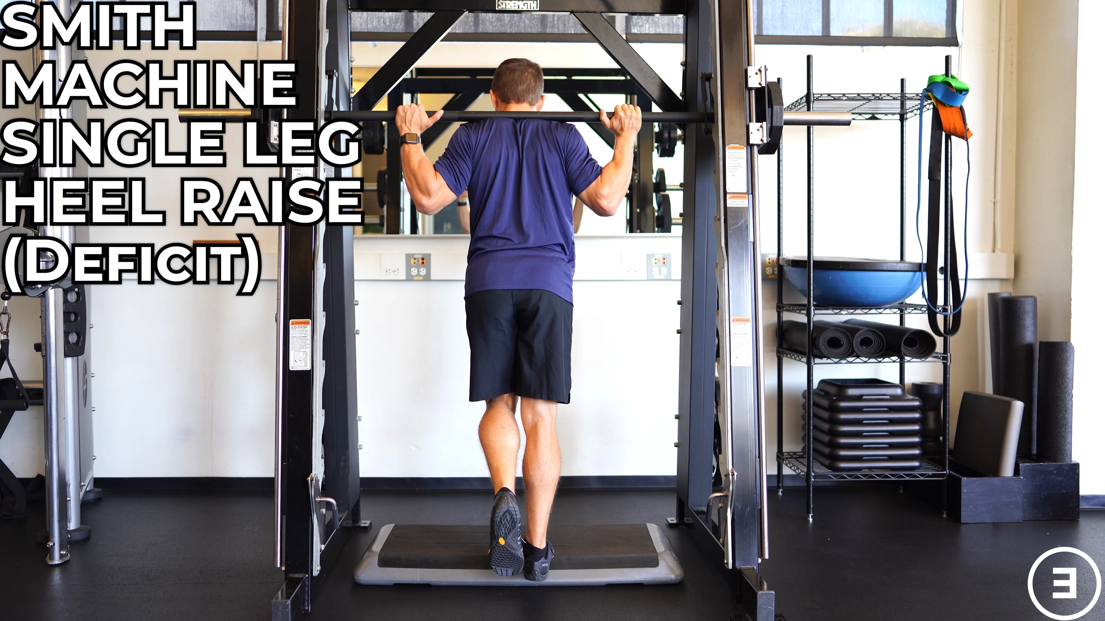 Single Leg Heel Raise on Smith Machine (Tutorial) on Vimeo