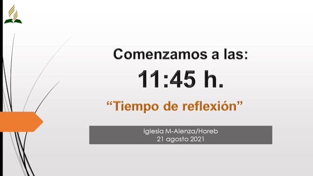 Tiempo de reflexión