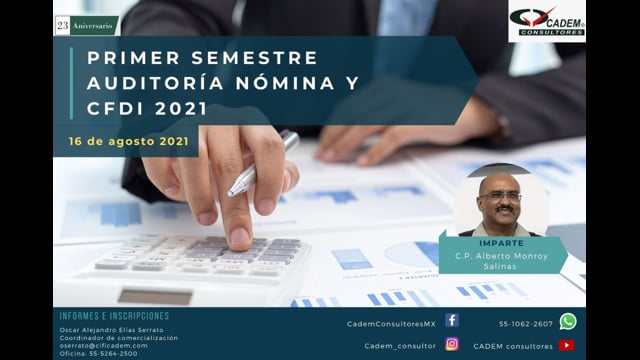 PRIMER SEMESTRE DE AUDITORÍA NÓMINA Y CFDI 2021 