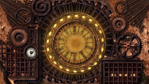 steampunk, clock, gears