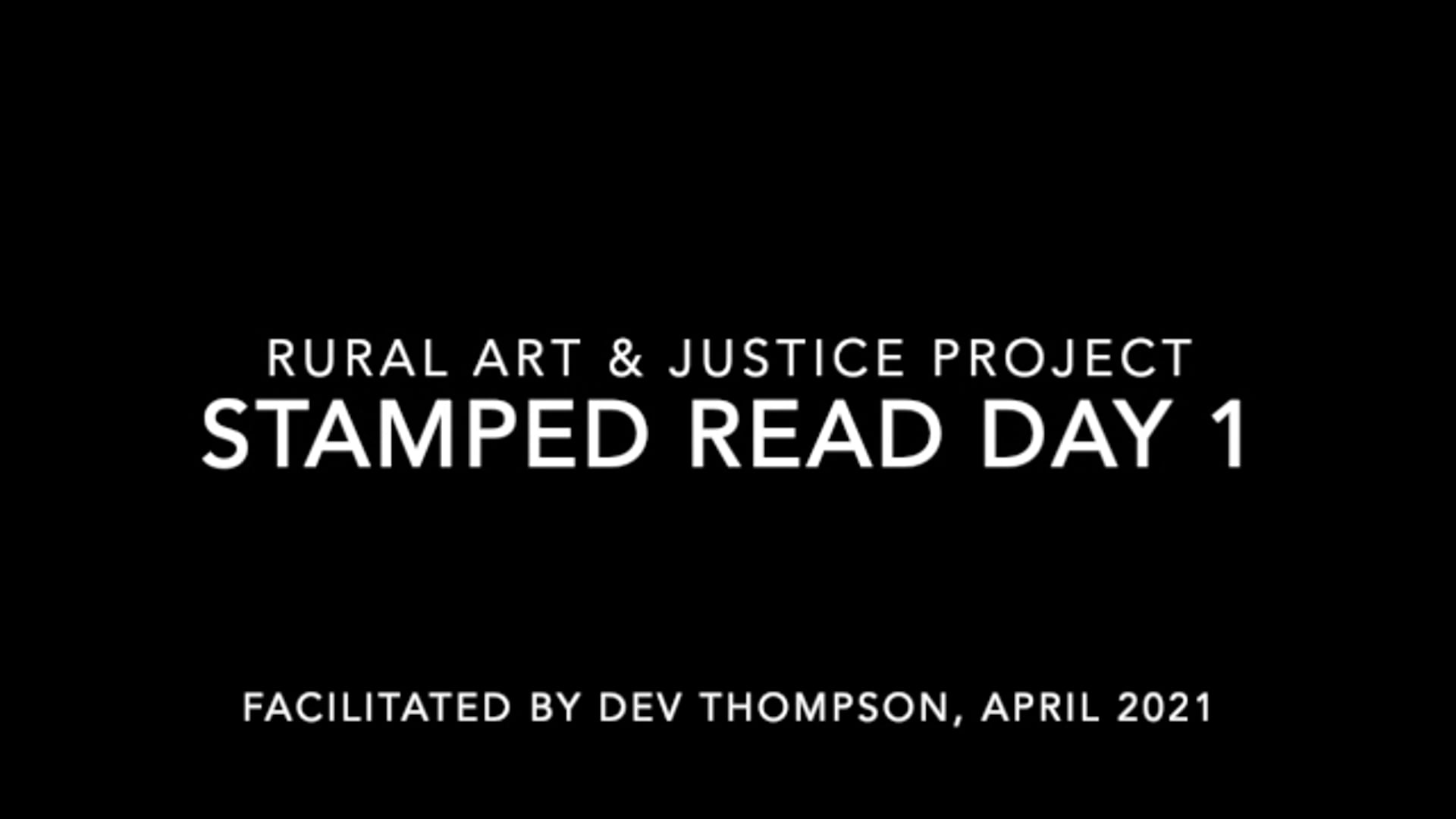 STAMPED READ DAY 1