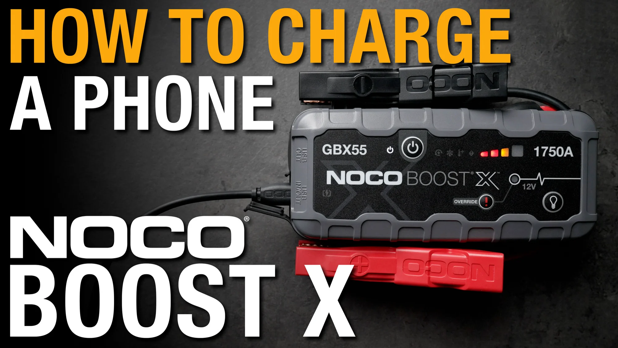 How to Charge a Phone using NOCO Boost X on Vimeo