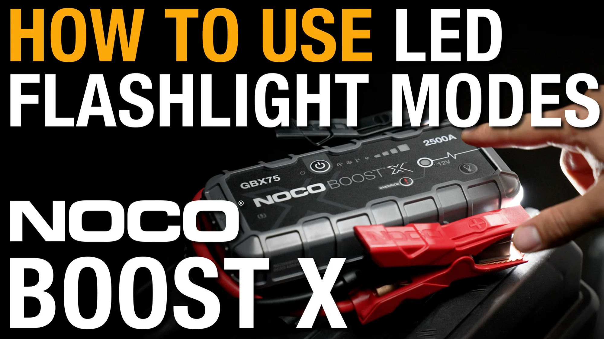 How to use the LED Flashlight Modes on NOCO Boost X on Vimeo