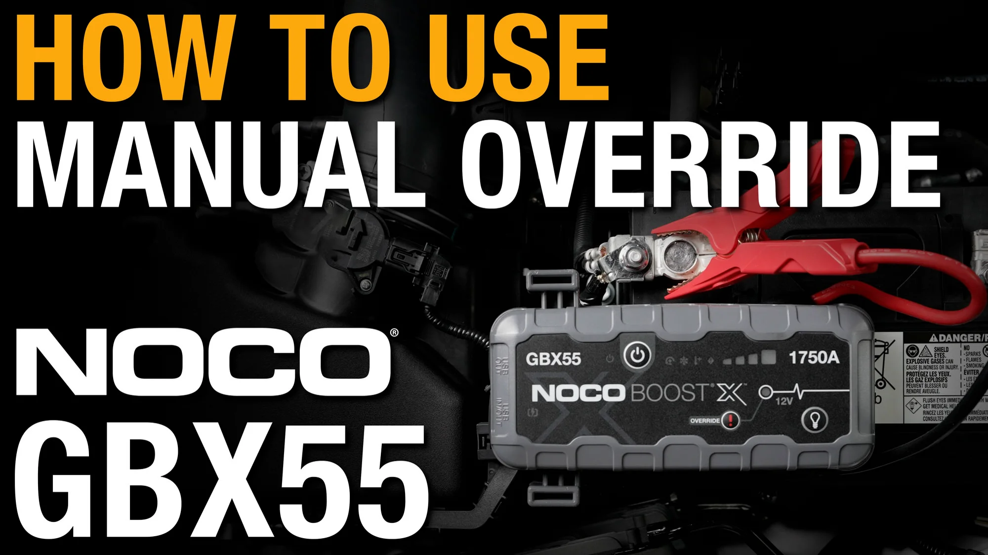 How to use Manual Override with NOCO GBX55 on Vimeo