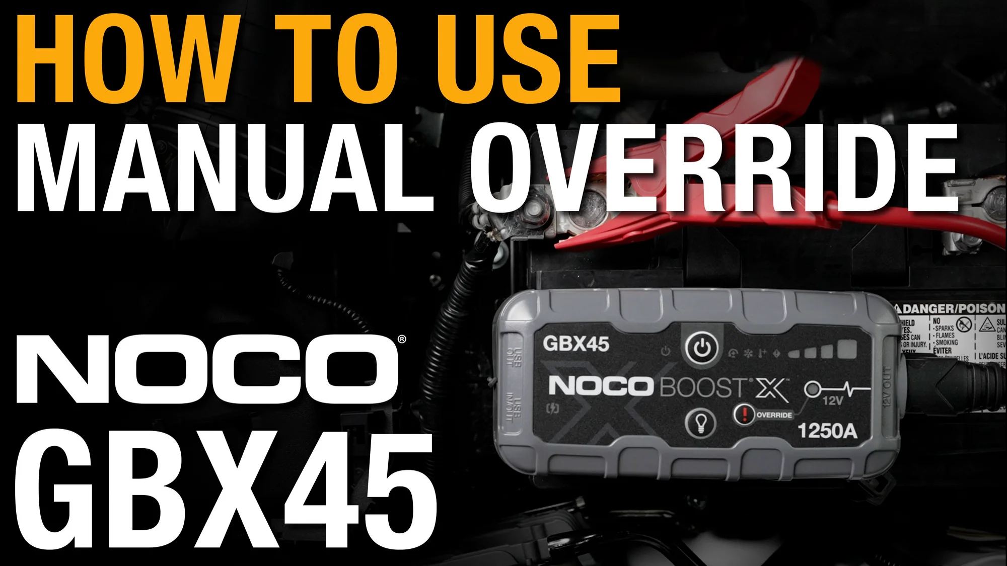 How to use Manual Override with NOCO GBX45 on Vimeo